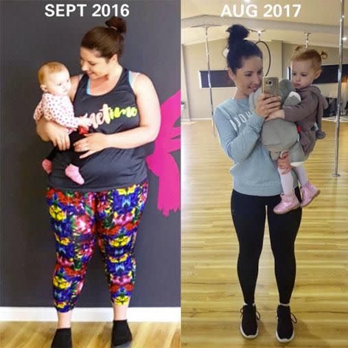 Kashmir Jacobson has completely transformed since having her baby. Photo: Instagram