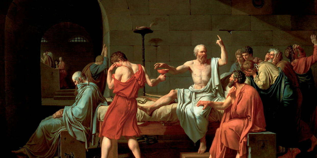 « La mort de Socrate », huile sur toile, David (1787). - Credit:akg-images