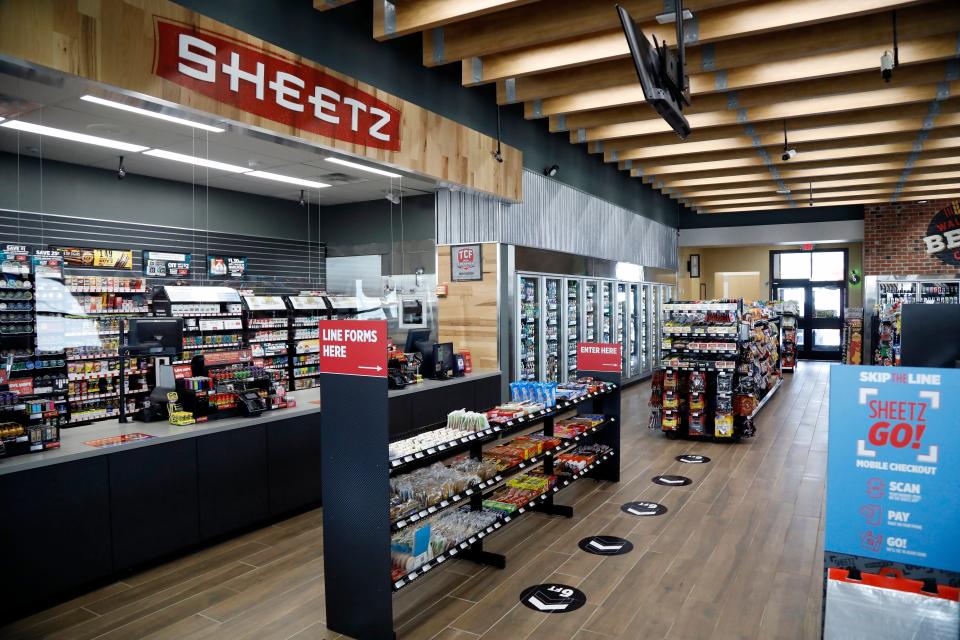 Sheetz opened its first store in central Ohio in Delaware. Eventually Sheetz plans to have 50 stores in central Ohio and employ 1,500 workers. Photos of the new store in Delaware on April 8, 2021.