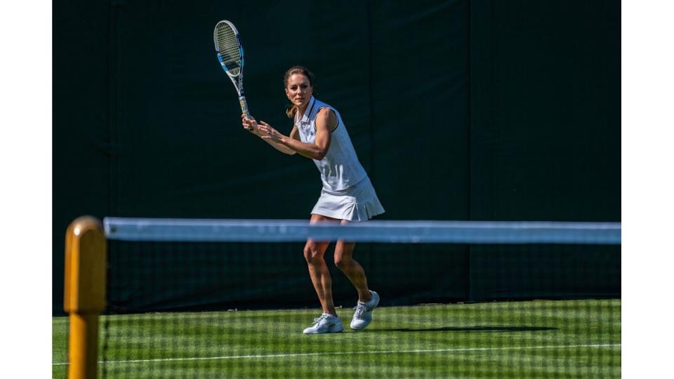 princess kate playing tennis wimbledon