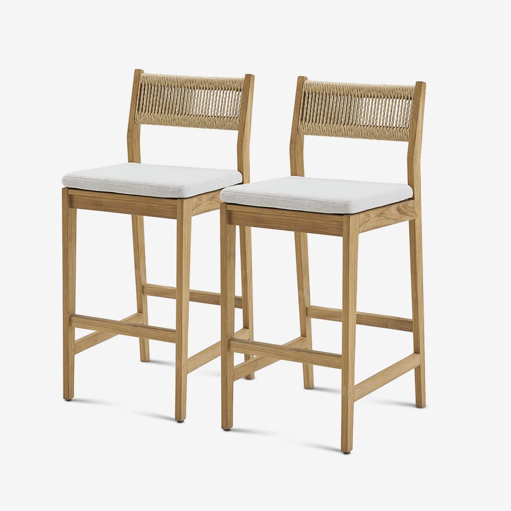 <p><a href="https://go.redirectingat.com?id=74968X1596630&url=https%3A%2F%2Fwww.castlery.com%2Fus%2Fproducts%2Frio-outdoor-teak-bar-stool&sref=https%3A%2F%2Fwww.elle.com%2Ffashion%2Fshopping%2Fg60412443%2Fmost-comfortable-outdoor-chairs%2F" rel="nofollow noopener" target="_blank" data-ylk="slk:Shop Now;elm:context_link;itc:0;sec:content-canvas" class="link rapid-noclick-resp">Shop Now</a></p><p>Rio Outdoor Teak Bar Stool</p><p>castlery.com</p><p>$998.00</p>