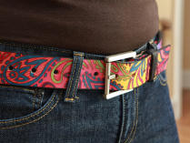  Jon Wye Graphic Leather Belts 