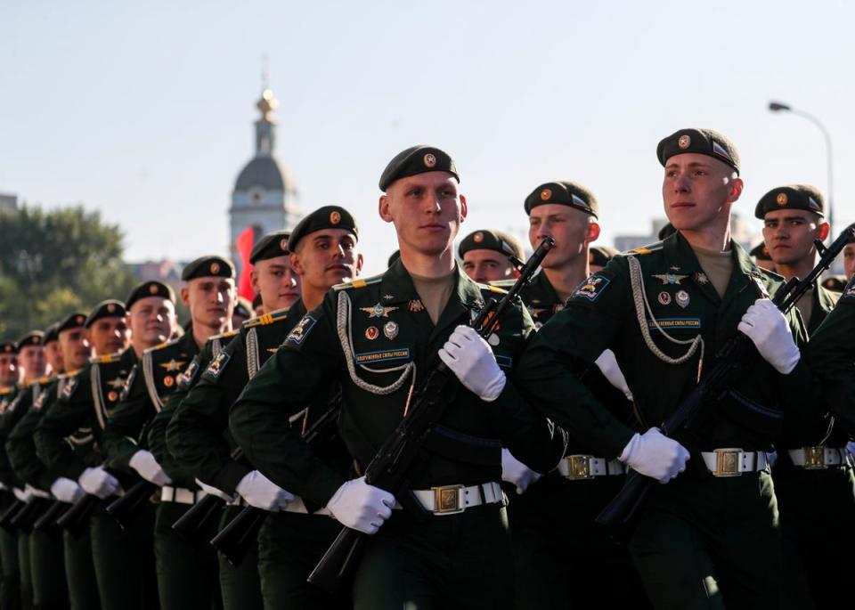 This year’s Victory Day parade in Moscow was a scaled-down affair (EPA)