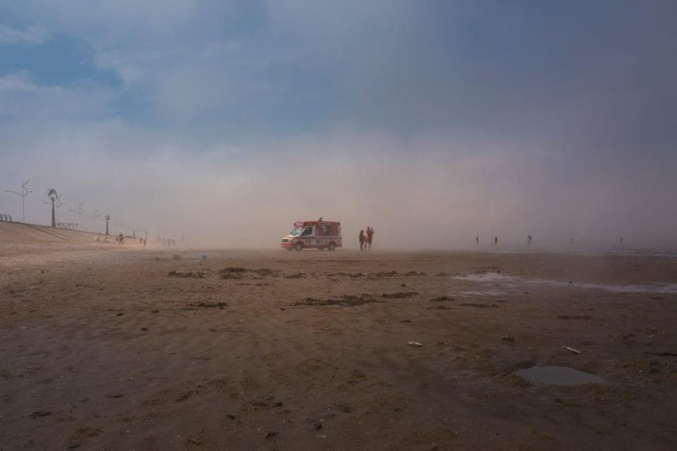 The sea mist rolls in at Southport - getty