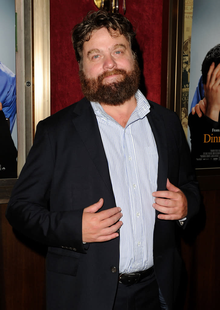 Dinner for Schmucks NY Premiere 2010 Zach Galifianakis