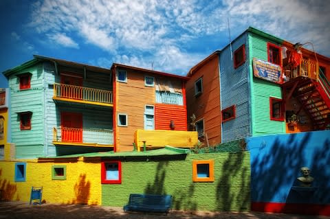 The colourful Boca district - Credit: GETTY