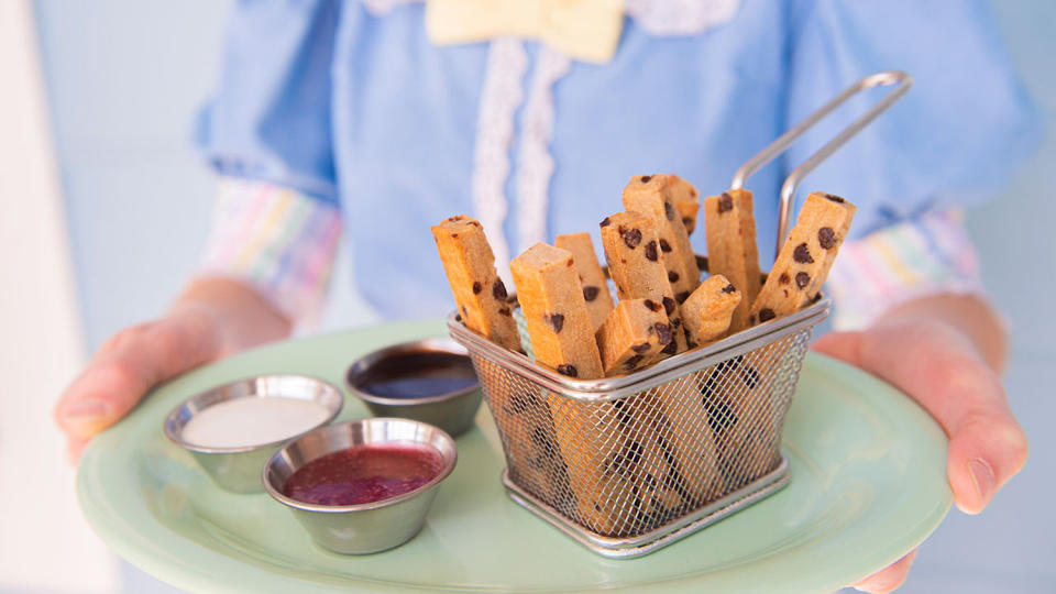 <p>Similar to biscotti, these crunchy cookie fries are perfect for dipping.</p> <p><strong>Get the recipe <a href="https://disneyparks.disney.go.com/blog/2020/03/cooking-up-the-magic-plant-based-cookie-fries-recipe-from-beaches-cream-soda-shop/" rel="nofollow noopener" target="_blank" data-ylk="slk:HERE;elm:context_link;itc:0;sec:content-canvas" class="link ">HERE</a></strong></p>