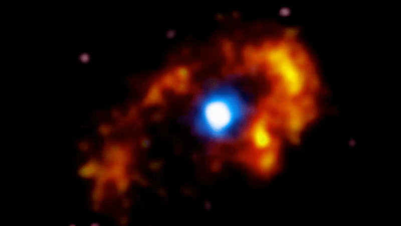 A new video reveals the evolving nature of a star system that exploded 180 years ago.