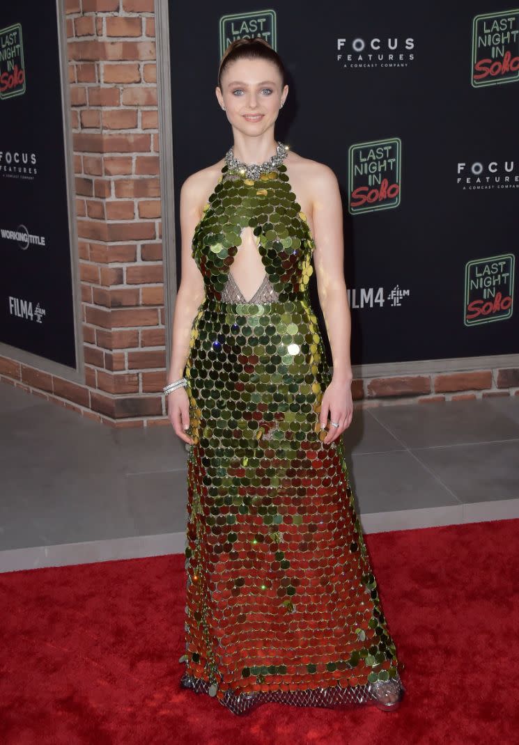 Thomasin McKenzie at the Los Angeles premiere of ‘Last Night in Soho’ at the Academy Museum of Motion Pictures on October 25, 2021, in Los Angeles, California. - Credit: Dave/AFF-USA.com/MEGA