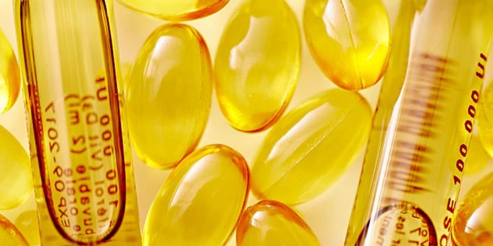 Image of vitamin d3 supplement capsules.