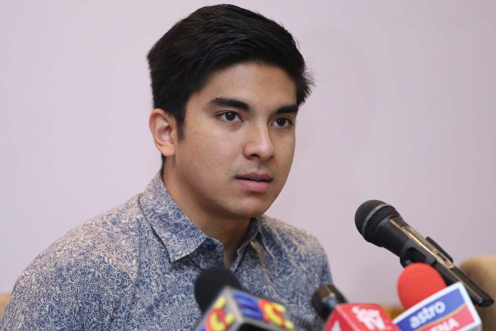 Youth and Sports Minister Syed Saddiq Syed Abdul Rahman speaks to reporters after a football programme with tycoon Tan Sri Vincent Tan in Kuala Lumpur September 20, 2019. ― Picture by Yusof Mat Isa