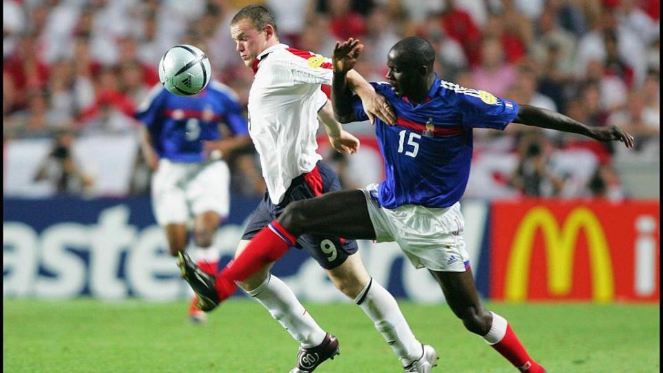 Wayne Rooney and Lilian Thuram