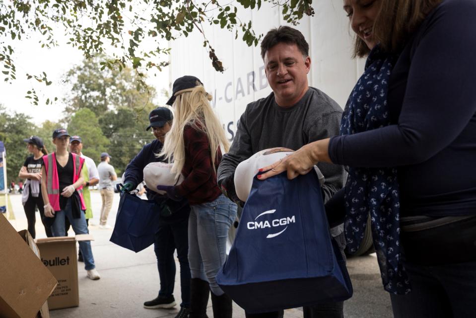 The CMA CGM Group hosted their third annual Giving Across America initiative. This initiative is highlighted by the donation of 10,000 turkeys and more than 3,000 meals to help make celebrating Thanksgiving possible. The company was distributing dinners on Wednesday in downtown Savannah with local nonprofit, Feed the Hungry.