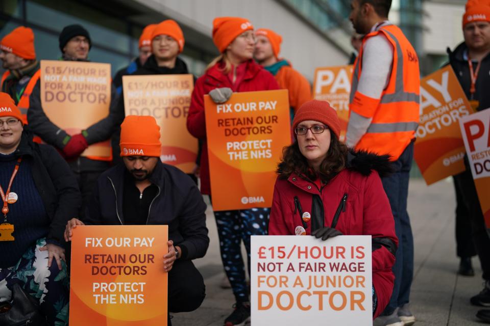 Junior doctors are to stage a strike during the General Election campaign (PA) (PA Wire)