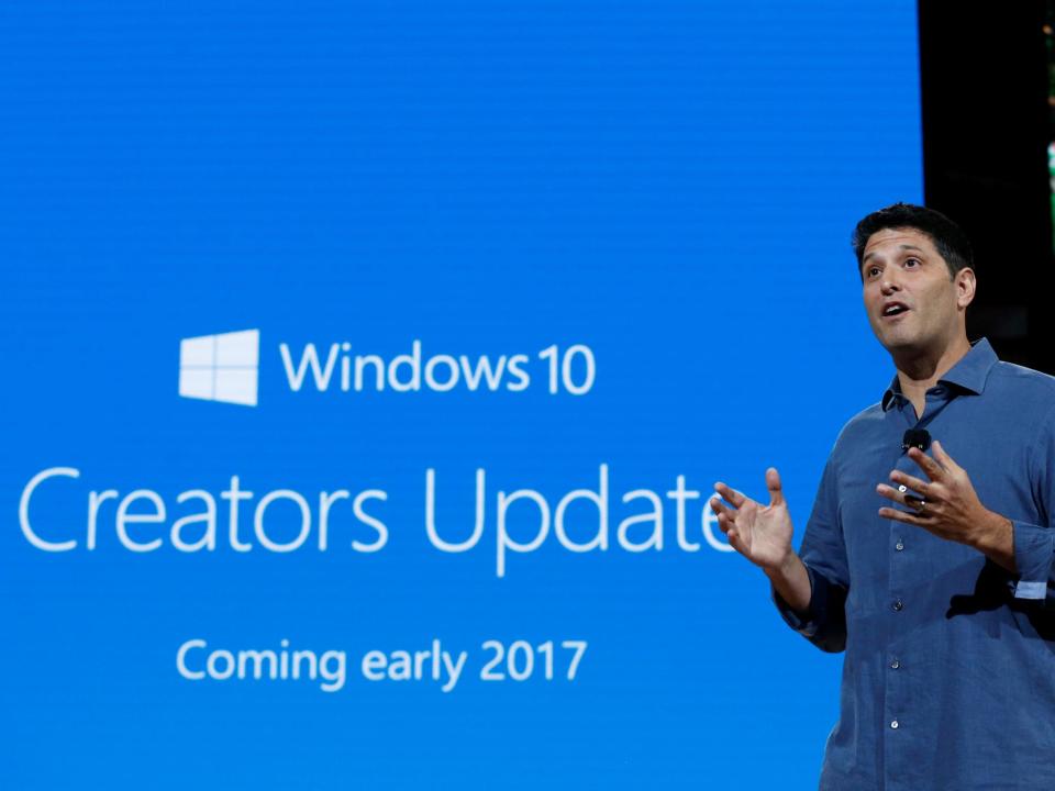 Last year’s Anniversary Update took seven months to reach 90 per cent of the Windows users eligible for the upgrade: REUTERS/Lucas Jackson