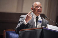 Marc Morial, President and CEO of the National Urban League, gives an opening statement during a House Judiciary Committee hearing on proposed changes to police practices and accountability on Capitol Hill, Wednesday, June 10, 2020, in Washington. (Greg Nash/Pool via AP)