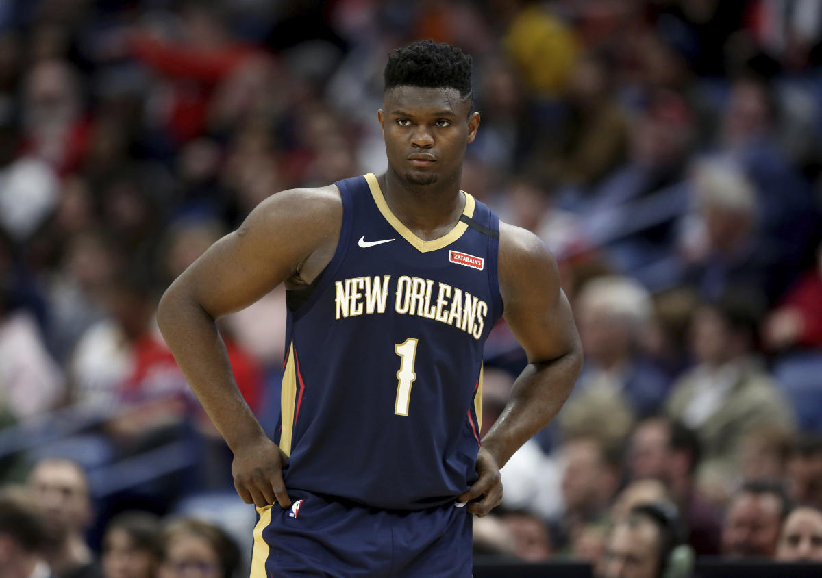 NBA Pelicans' Zion Williamson shows off arms, slimmer look Yahoo Sports