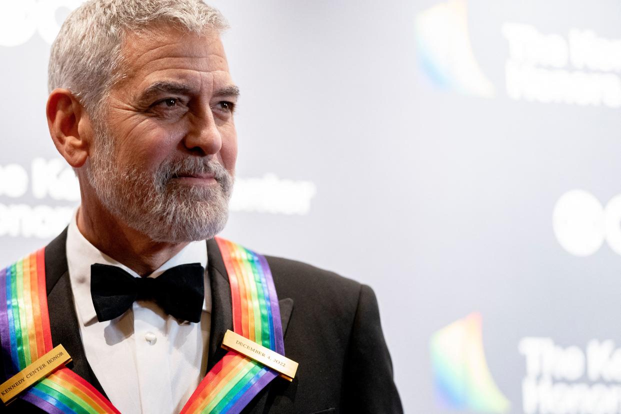 George Clooney talks fatherhood at the Kennedy Center Honors. (Photo: Getty Images)