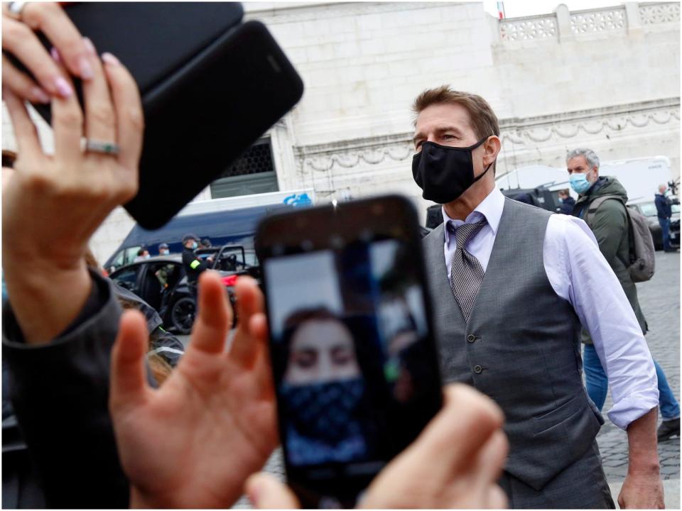 Tom Cruise Mission Impossible set mask