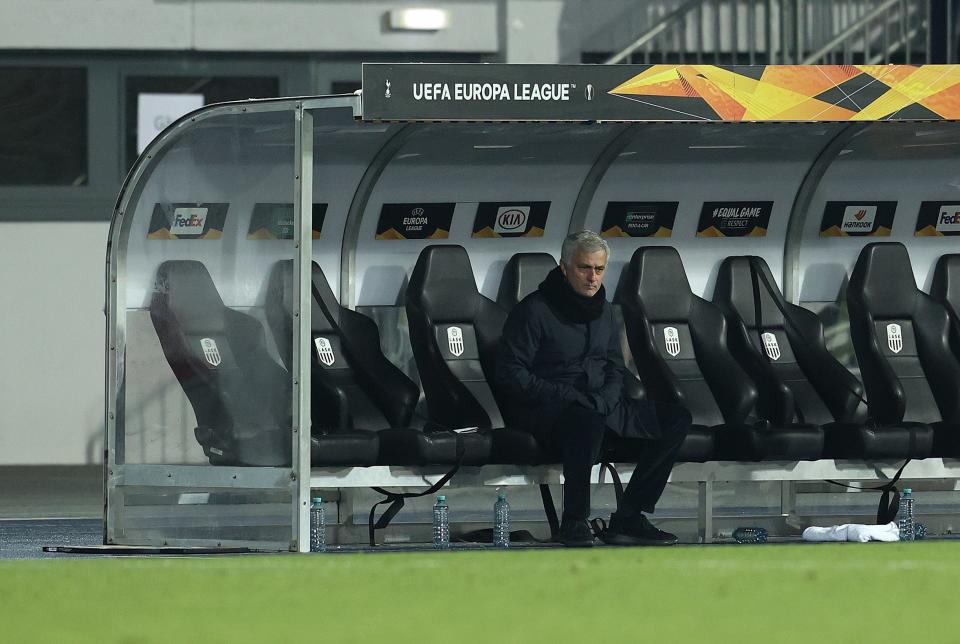 Jose Mourinho watches on in AustriaGetty Images