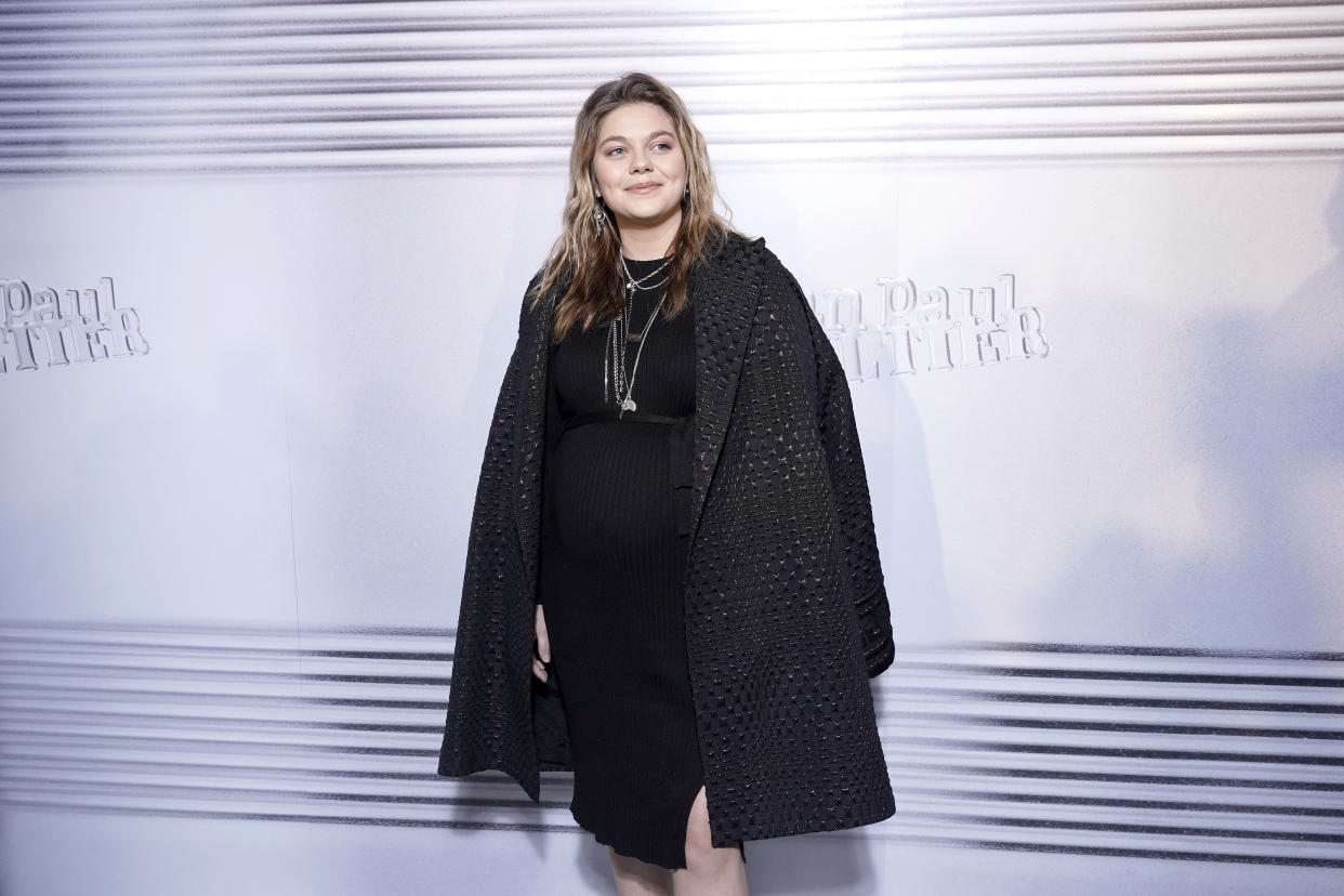 PARIS, FRANCE - JANUARY 22: Louane Emera attends the Jean-Paul Gaultier 50th Birthday Cocktail and Party at Theatre du Chatelet on January 22, 2020 in Paris, France. (Photo by Francois Durand/Getty Images For Jean-Paul Gaultier)