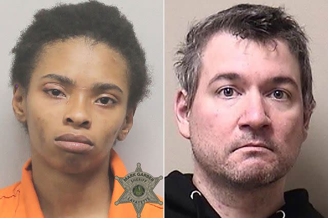 <p>Lafayette Parish Sheriff's office; Kenosha County Sheriff's Department via AP</p> Chrystul Kizer (L) and Randall Volar (R) in mugshots.