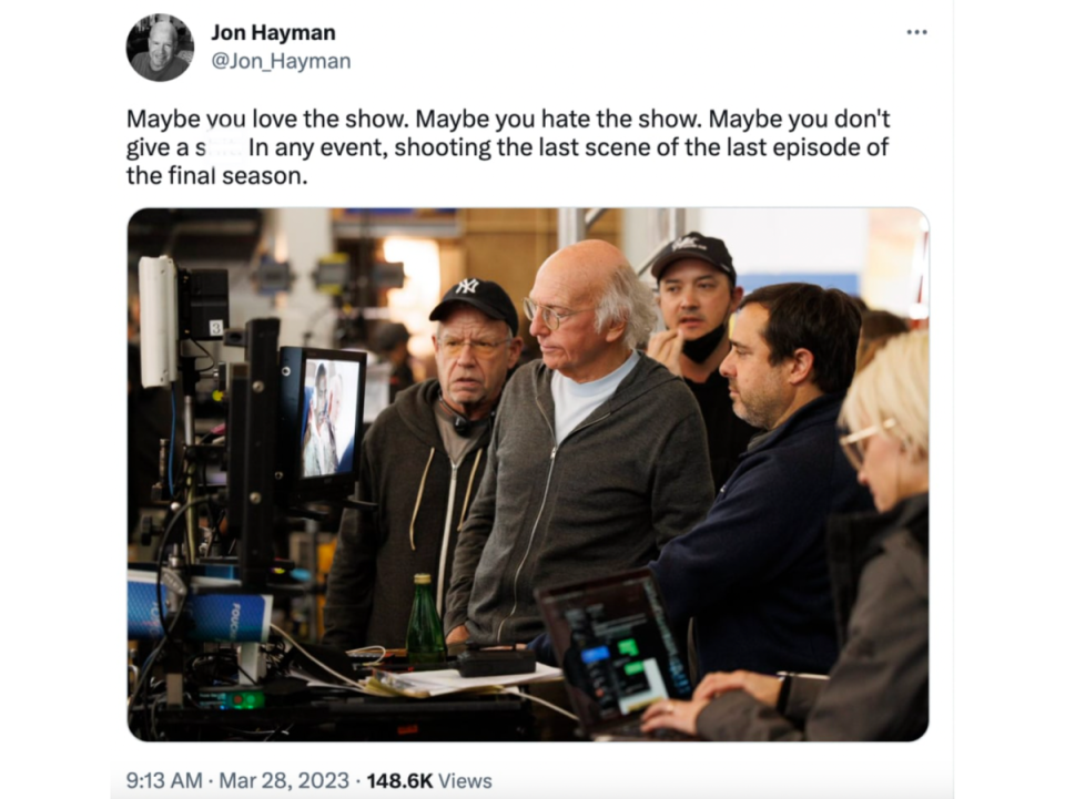 ‘Curb Your Enthusiasm’ (Jon Hayman on Twitter)