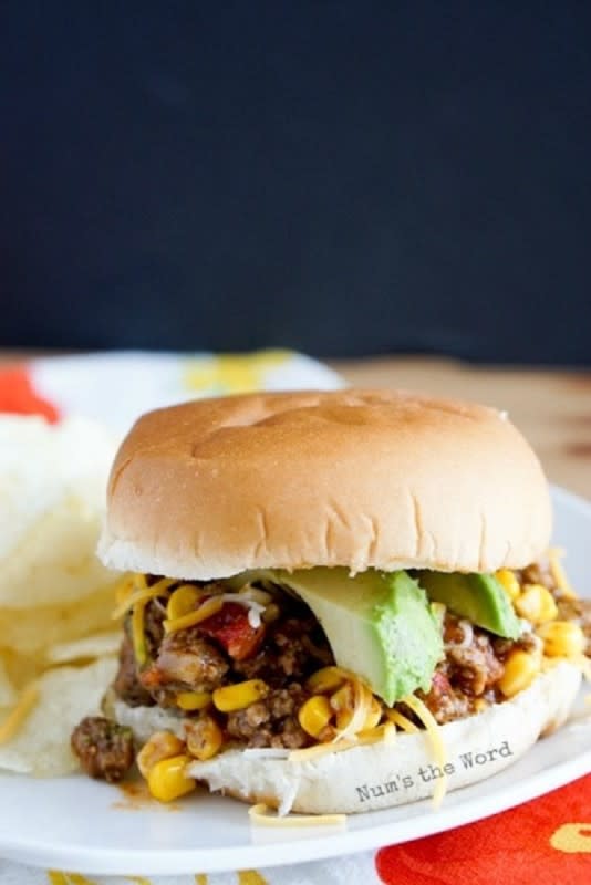 <p>Nums the Word</p><p>These Mexican Sloppy Joes are a quick and easy 30-minute weeknight meal that the entire family will love.</p><p><strong>Get the recipe: </strong><a href="https://numstheword.com/mexican-sloppy-joes/" rel="nofollow noopener" target="_blank" data-ylk="slk:Mexican Sloppy Joes;elm:context_link;itc:0;sec:content-canvas" class="link rapid-noclick-resp"><strong>Mexican Sloppy Joes</strong></a></p>