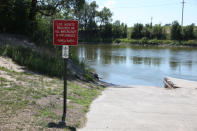 Josh The Elkhorn River, just west of Omaha, Neb., is pictured on Thursday, Aug. 18, 2022. (AP Photo/Josh Funk)