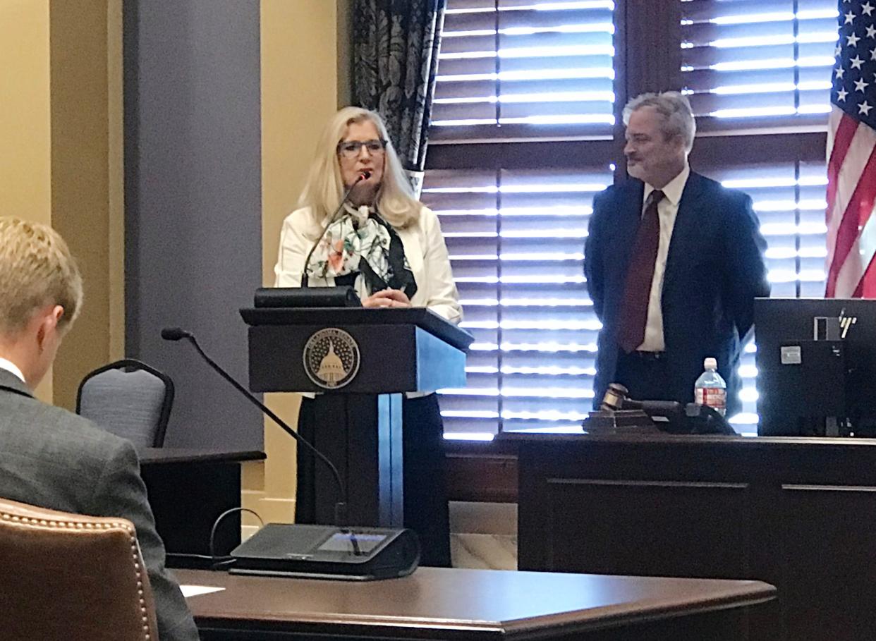 The Oklahoma Senate has rejected Gov. Kevin Stitt's nomination of Susan Bergen (left) to the OSU/A&M Board of Regents. Sen. Rob Standridge (right), who sponsored her nomination, did vote for Bergen on the Senate floor.