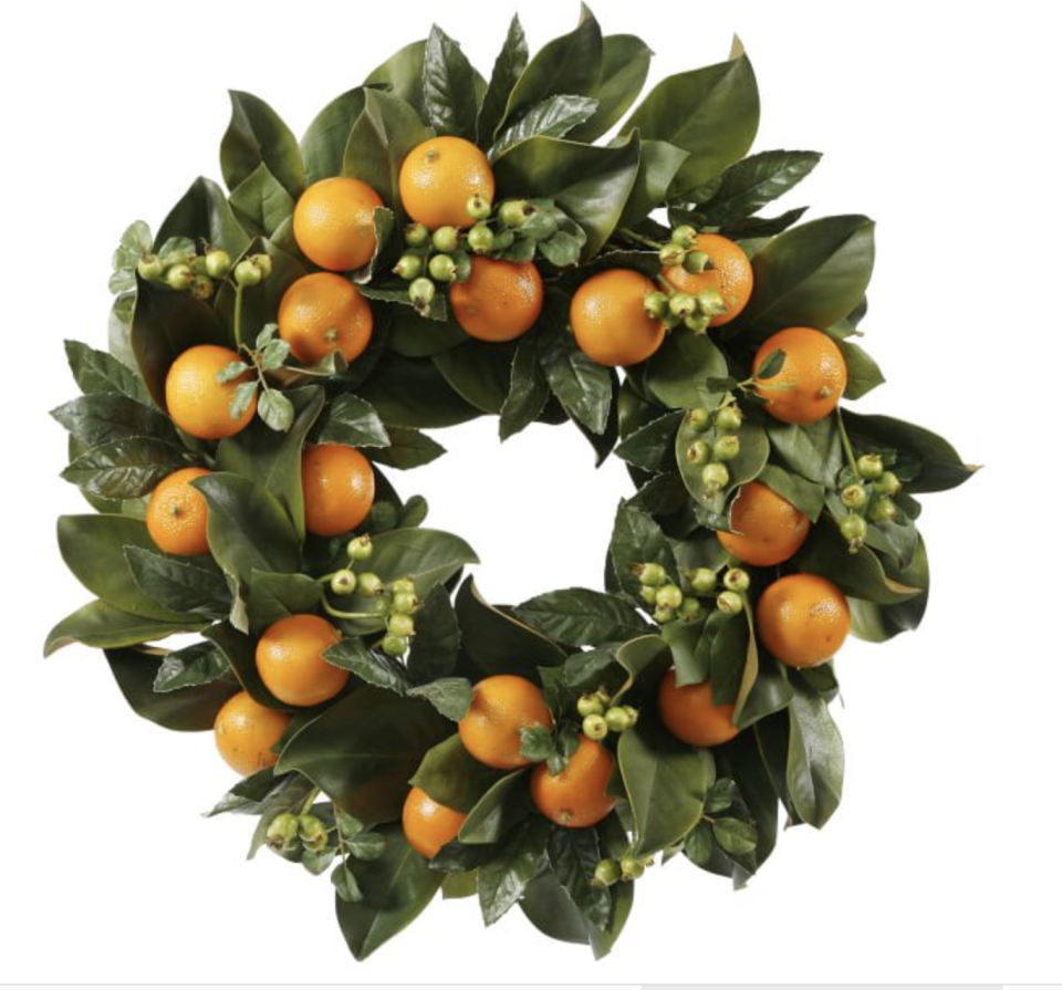 Faux Orange Wreath