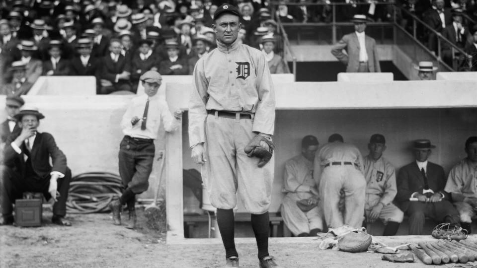 Mandatory Credit: Photo by Glasshouse Images/Shutterstock (5794327a)Ty Cobb, Major League Baseball Player, Portrait, Detroit Tigers, circa 1913VARIOUS.