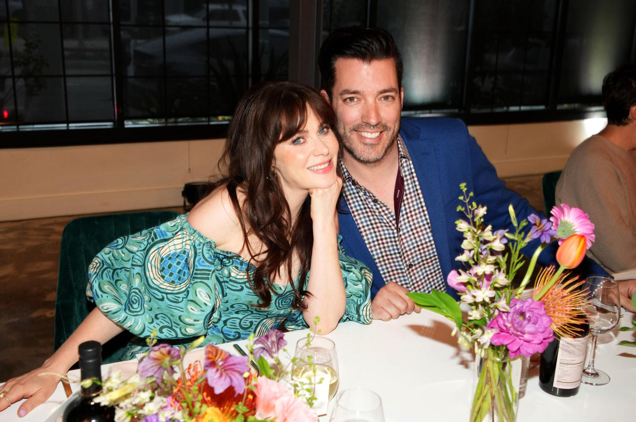 Jonathan Scott and Zoey Deschanel at the 