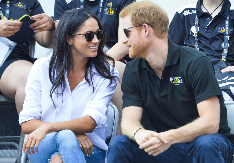 It is thought that Prince Harry will propose to Meghan imminently. Copyright: [Rex]