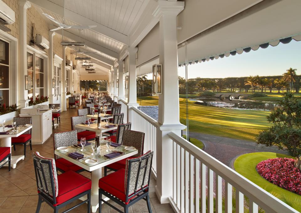 The Flagler Steakhouse at The Breakers' Golf and Tennis Clubhouse offers classic American chophouse fare.