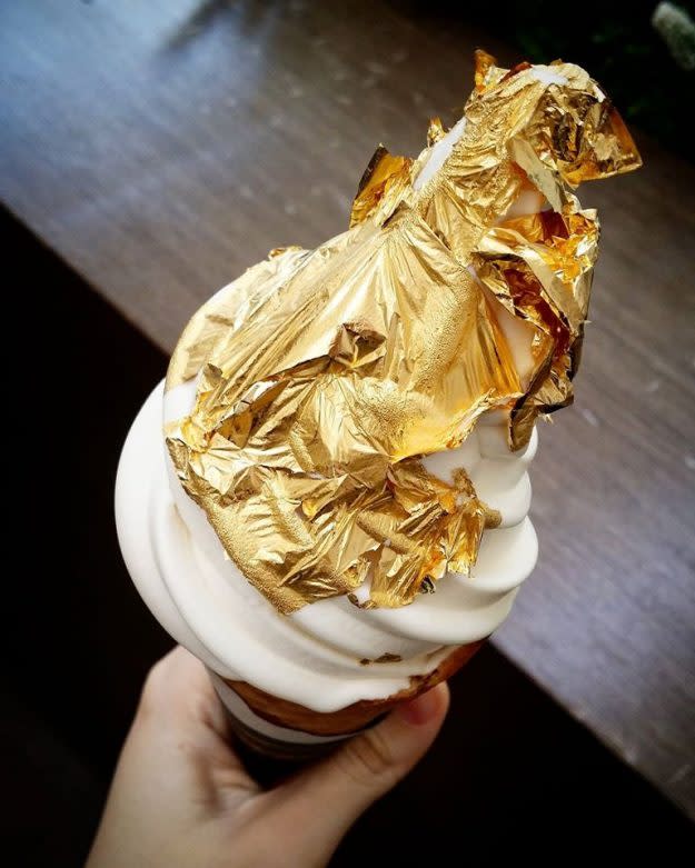 10. Gold Leaf Ice Cream