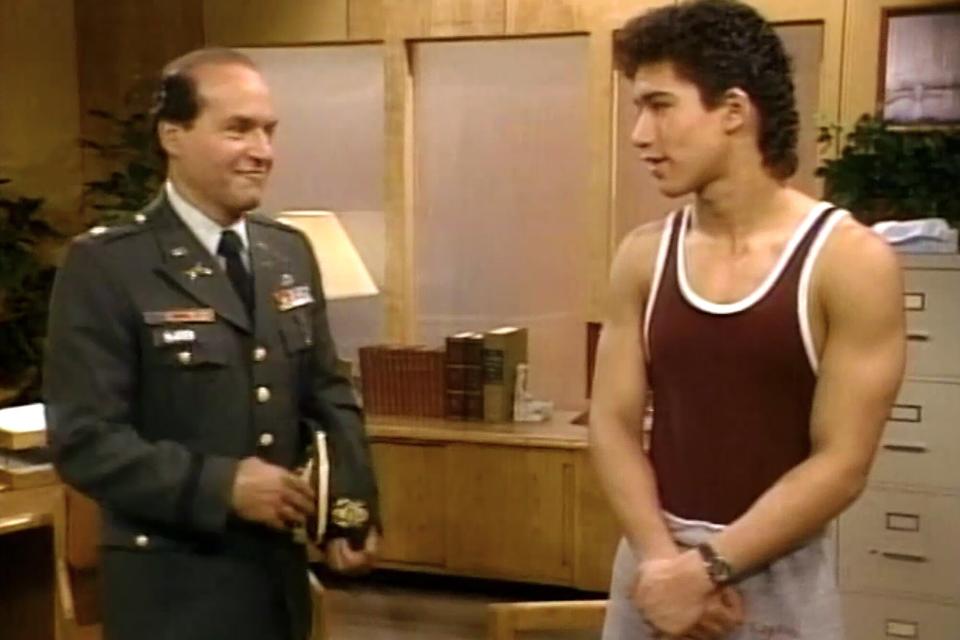 Gerald Castillo and Mario Lopez on 'Saved by the Bell'