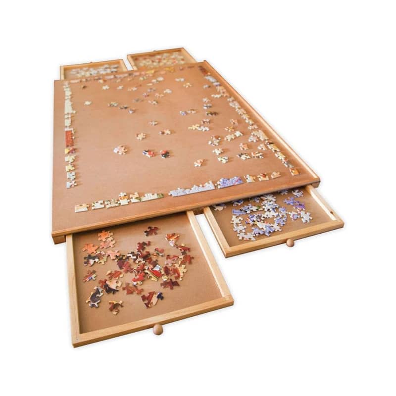 Bits and Pieces Original Wooden Jigsaw Puzzle Plateau