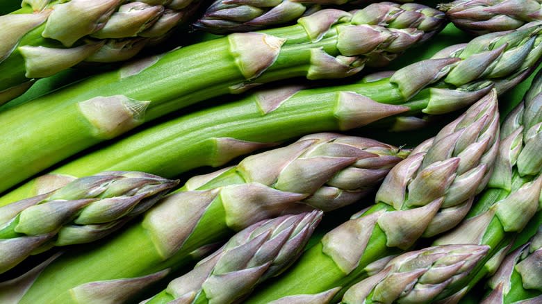 Close-up of asparagus spears