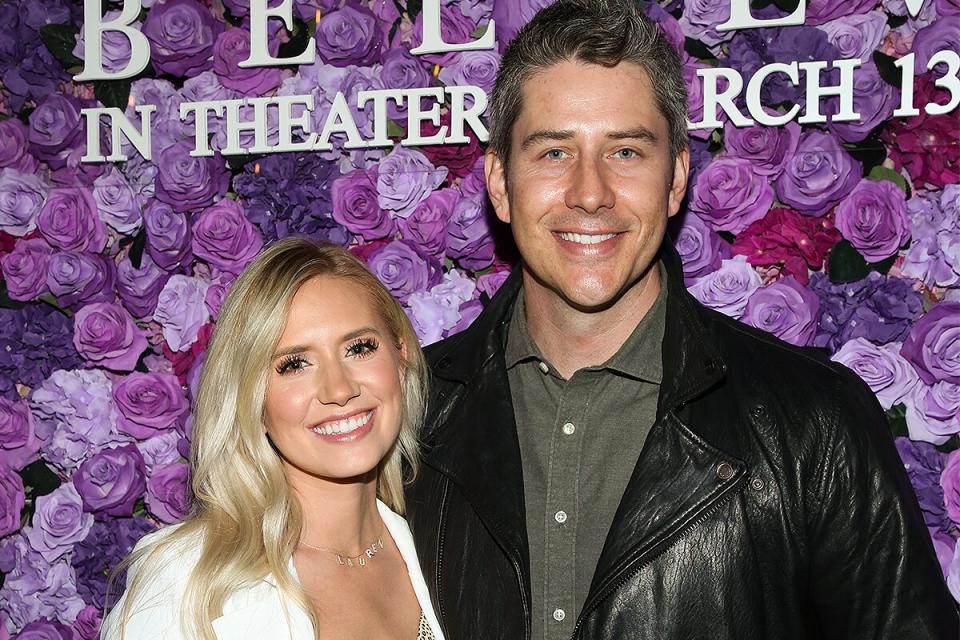 Lauren Luyendyk (L) and Arie Luyendyk Jr. (R) attend the screening of Lionsgate's "I Still Believe" at Fairfax Cinemas on March 11, 2020