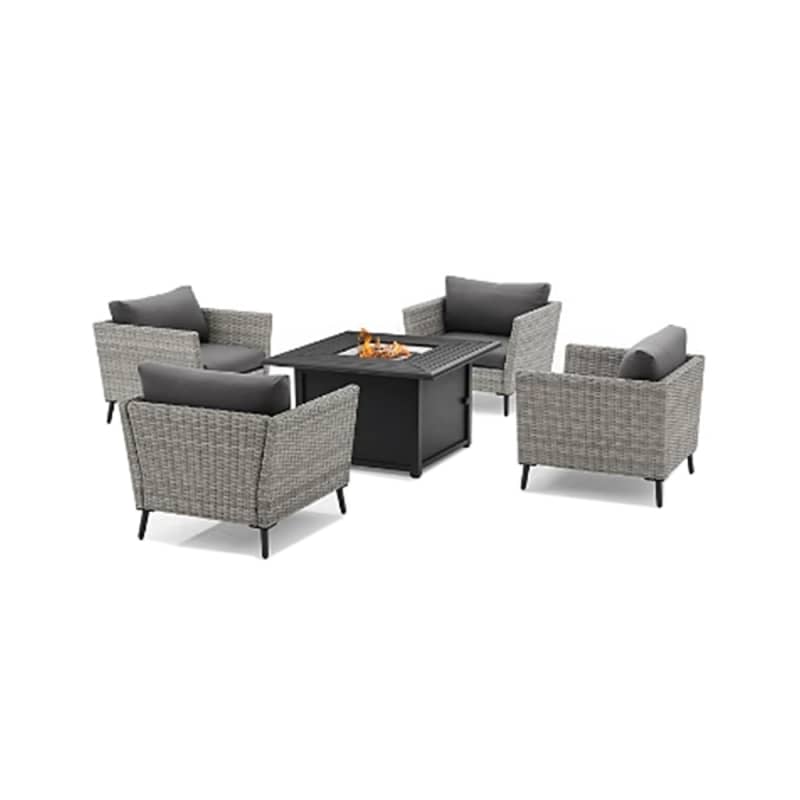 Richland Outdoor Conversation Set with Fire Pit Table