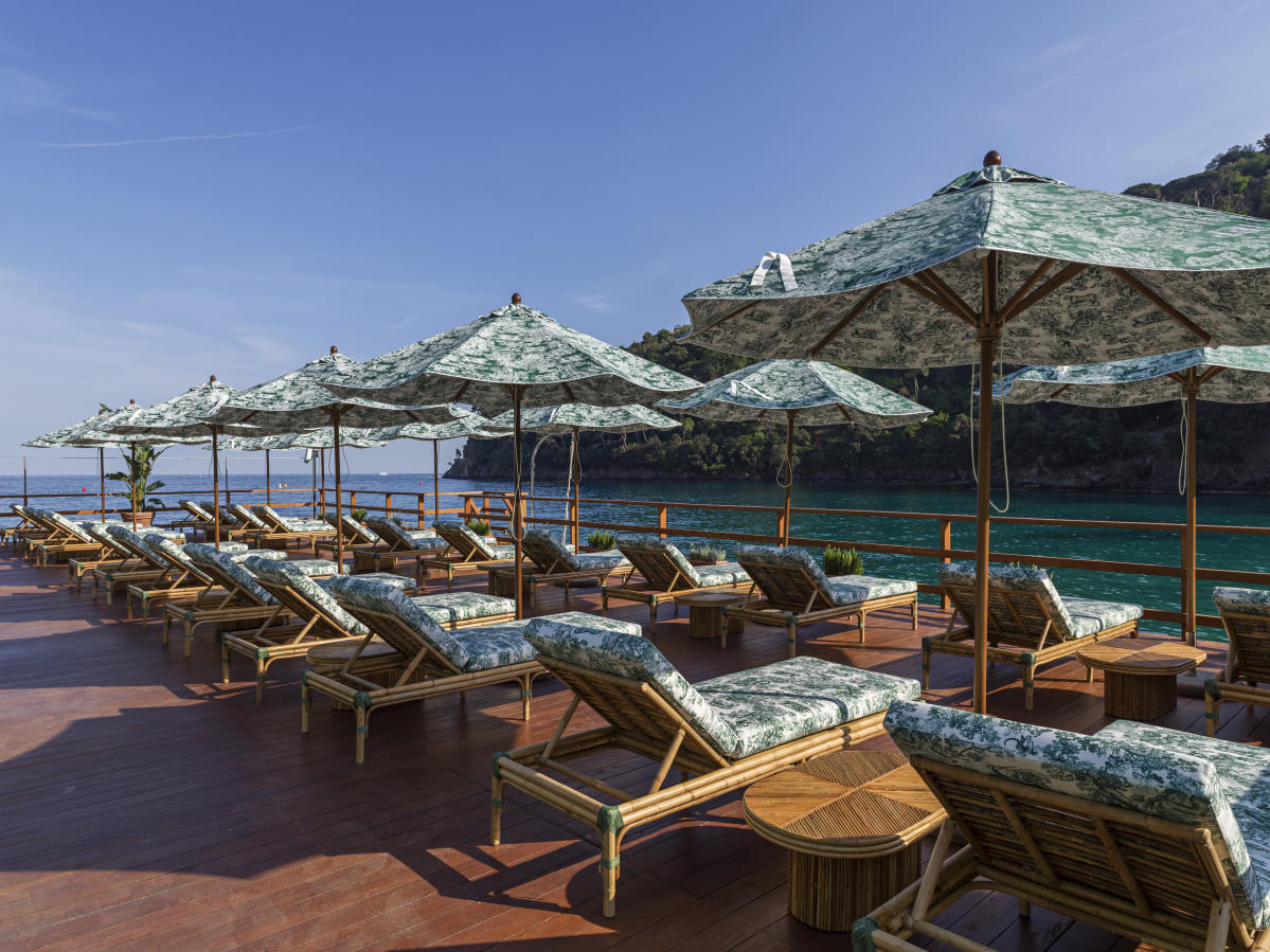 A look at the Louis Vuitton beach club and boutique at Mandarin