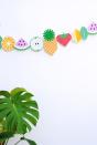 <p>Get creative and give your bedroom a summer make-over by painting a fruit garland. <i><a href="https://uk.pinterest.com/pin/216595063303801394/" rel="nofollow noopener" target="_blank" data-ylk="slk:[Photo: Pinterest];elm:context_link;itc:0;sec:content-canvas" class="link ">[Photo: Pinterest]</a></i></p>