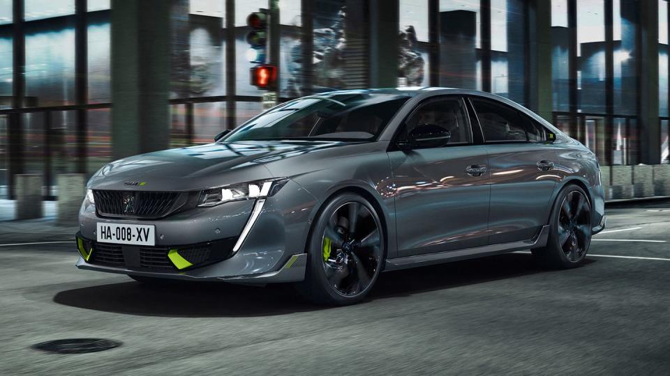 <p>Peugeot has a famous performance pedigree via its GTi division, so it’s saying something to announce that this new 508 Sport Engineered will be the most powerful road car in its history.</p><p>A 355hp plug-in hybrid with an electric motor on both axles, it can reach 0-62mph in 5.2 seconds with a limited top speed of 155mph.</p><p>The already good-looking 508 is given a little more attitude on the looks front too, via a grey and green colour combo, plus some neat styling tweaks. That the bespoke paint shade is being called Kryptonite should give you an idea of Peugeot’s ambition for this launch, which is available in fastback and estate.</p><p>Throw in 20 inch alloys and a tech-laden interior, and we’re looking forward to getting behind the wheel of a car that could kickstart something for this famous French marque.</p>