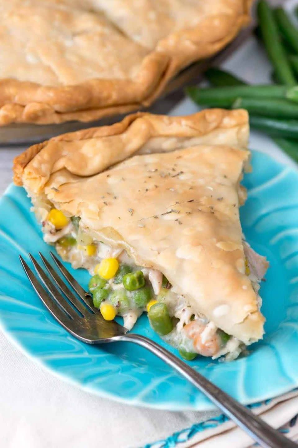 <p>You can use refrigerated pie crusts to simplify this dinner recipe. </p><p><strong>Get the recipe at <a href="http://www.crazyforcrust.com/2016/11/leftover-turkey-pot-pie/" rel="nofollow noopener" target="_blank" data-ylk="slk:Crazy for Crust;elm:context_link;itc:0;sec:content-canvas" class="link ">Crazy for Crust</a>. </strong><br></p><p><strong>Tools you'll need:</strong> <em>$9, USA Pan Pie Pan, </em><em><a href="https://www.amazon.com/USA-Pan-Patriot-Bakeware-Aluminized/dp/B019ZDZIT0?tag=syn-yahoo-20&ascsubtag=%5Bartid%7C10070.g.1986%5Bsrc%7Cyahoo-us" rel="nofollow noopener" target="_blank" data-ylk="slk:amazon.com;elm:context_link;itc:0;sec:content-canvas" class="link ">amazon.com</a></em></p>