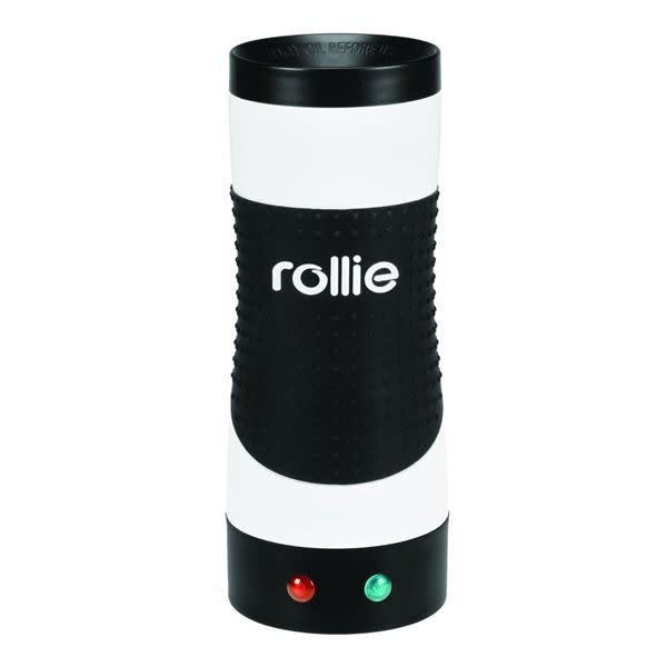 <p>Let’s keep with the egg theme and look ahead to this bizarre gadget that really defies logic — and makes my brain hurt. The Rollie’s tag line is “cooking eggs made easy,” but is cooking eggs really that hard? If <a href="http://www.getrollie.com/" rel="nofollow noopener" target="_blank" data-ylk="slk:the Rollie helped to make the perfect poached egg;elm:context_link;itc:0;sec:content-canvas" class="link ">the Rollie helped to make the perfect poached egg</a>, I’d be like, “Oh, fair enough,” but the Rollie just makes scrambled eggs in a log shape. Watch the infomercial and tell me that you want to eat that. I dare you.<br></p><p><i>PHOTO COURTESY OF ROLLIE.</i><br></p>