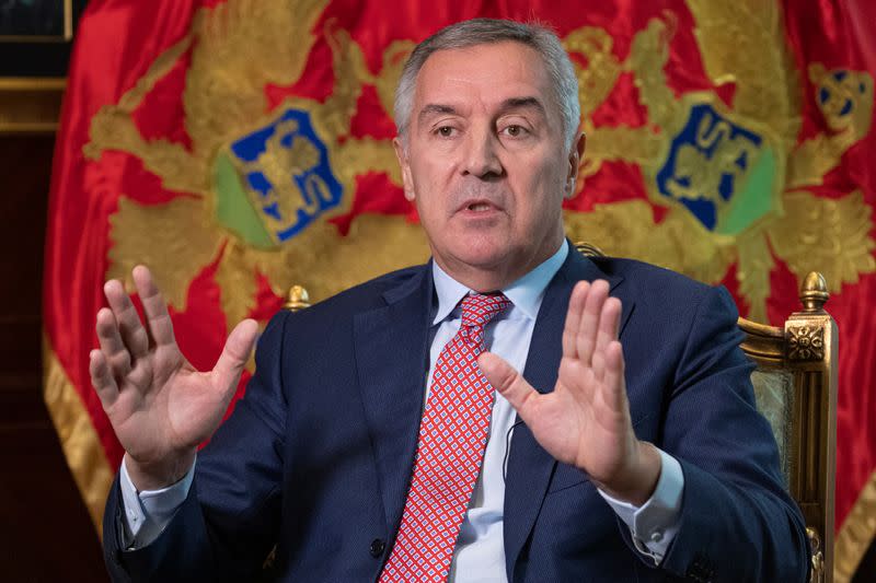 Interview with Montenegro's President Djukanovic in Podgorica