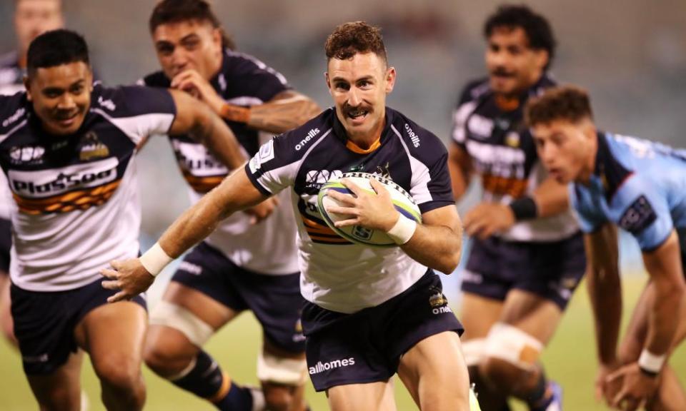 Nic White playing for the ACT Brumbies