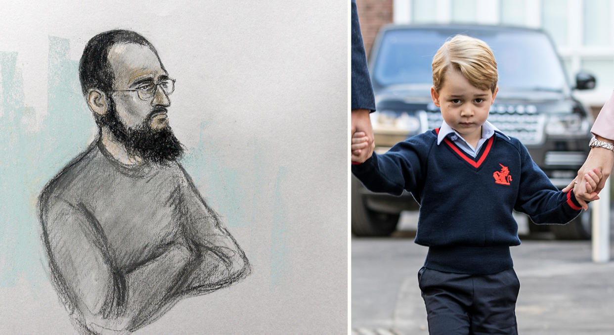 Husnain Rashid called for Isis supporters to attack Prince George (PA/Getty)