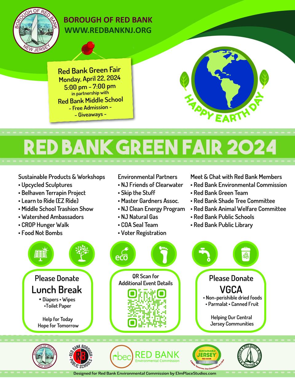 Red Bank's 2024 Green Fair plans for Earth Day.